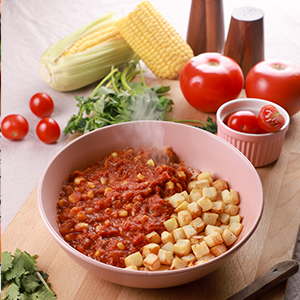 Tomaticán Emporio La Rosa – guiso casero chileno con tomate, maíz y papas