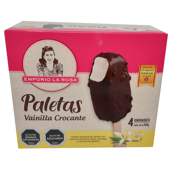 Paleta de Dulce de Vainilla Crocante