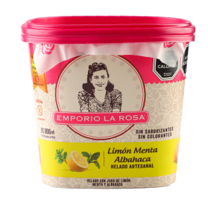 Limon Menta Albahaca Emporio La Rosa – helado artesanal con sabor auténtico