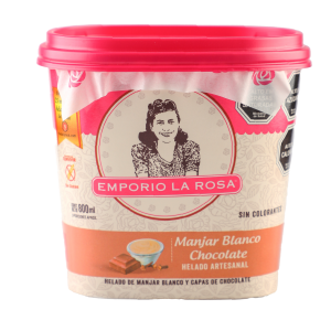 Manjar Blanco Chocolate Emporio La Rosa – helado artesanal con sabor auténtico