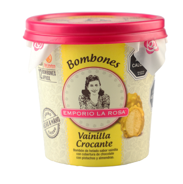 Vainilla Crocante-Bombones Emporio La Rosa – helado artesanal con sabor auténtico