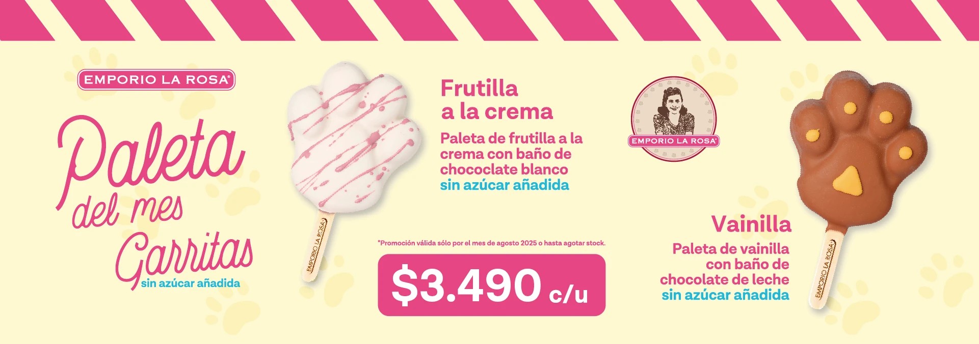 paleta del mes Garrita Emporio la Rosa